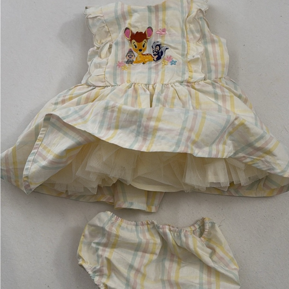 Disney Bambi Pastel Striped Baby Outfit
